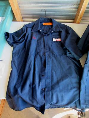 3 Vintage Mercury Marine Work Shirts