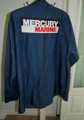 3 Vintage Mercury Marine Work Shirts