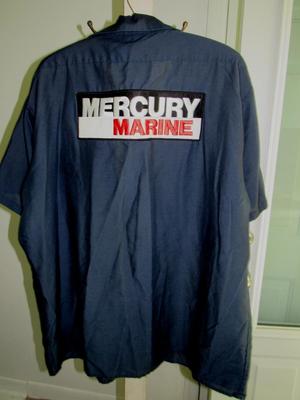3 Vintage Mercury Marine Work Shirts