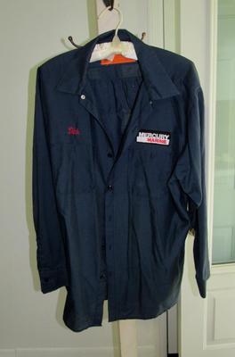 3 Vintage Mercury Marine Work Shirts