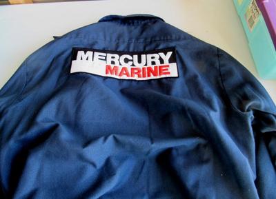 3 Vintage Mercury Marine Work Shirts