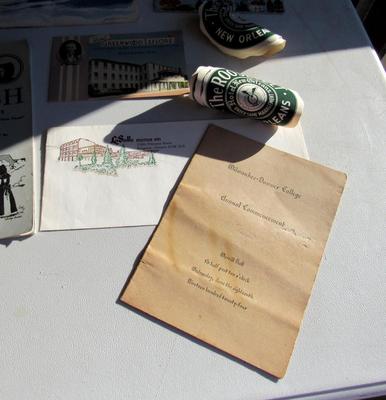 Lot of Vintage Travel Ephemra: Hotel Menus, Stickers, Postcards, Etc