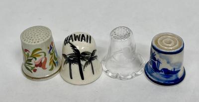 Thimble Lot - Ceramic & Glass Hawaii, Delft, etc