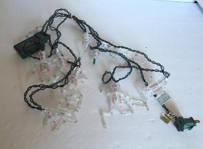 Halloween Plastic Skeleton Lights, Read Description