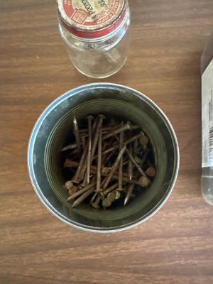 Nails screws and washers