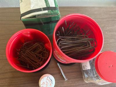 Garden stakes and nails and screws