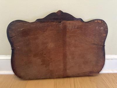 Antique Oak Wood Mirror