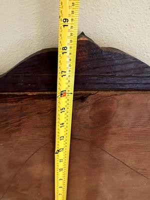 Antique Oak Wood Mirror
