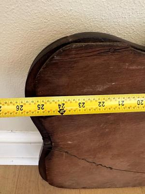 Antique Oak Wood Mirror