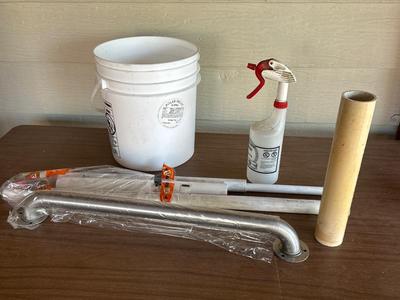 Pipes and safety bar