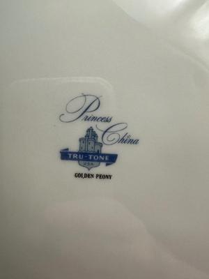 Vintage Princess China Golden Peony TRU-TONE USA