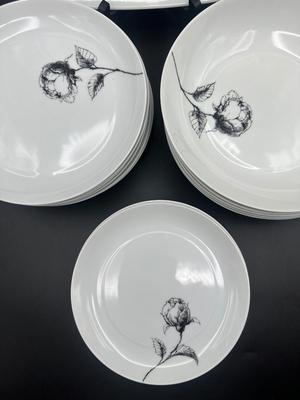Rosa by Block Bidasoa Spain - Espana Black Rose (19) Piece Set