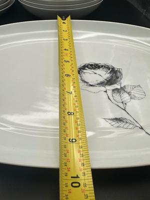 Rosa by Block Bidasoa Spain - Espana Black Rose (19) Piece Set