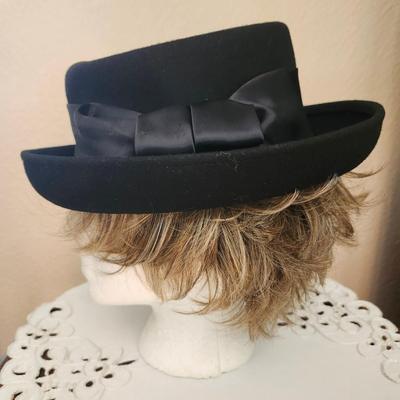Amanda Smith Black Pillbox Hat