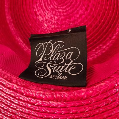 Plaza Suite Red Wide Brim Hat