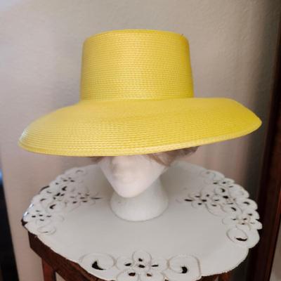 Amanda Smith Hepburn Style Yellow Hat
