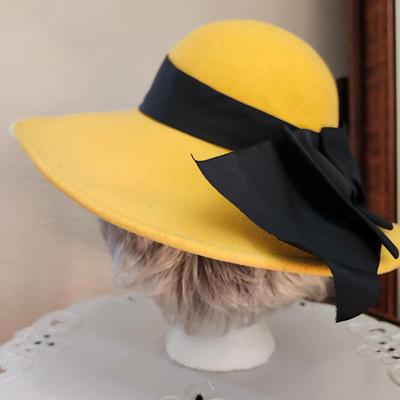 Vintage Mr. John Classic Yellow Hat