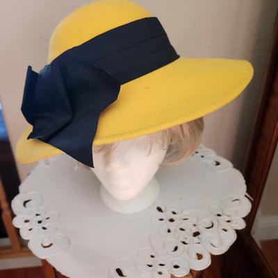 Vintage Mr. John Classic Yellow Hat