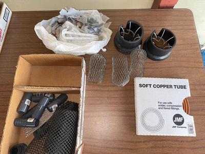 Copper tubing and coupling adapters