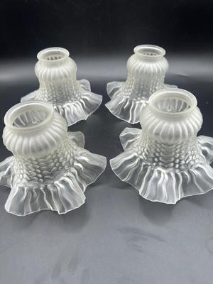 Set of Four Vintage Light Covers