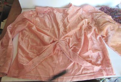 Halloween Pink Shimmery Top and Sparkly Wig, Adult Size