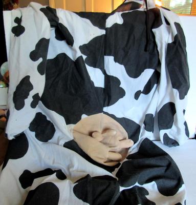 Halloween Costume Cow, Adult Size, Read Description