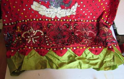 Neat Old Handmade Gypsy Skirt Halloween Costume, Adult Size