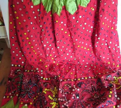 Neat Old Handmade Gypsy Skirt Halloween Costume, Adult Size