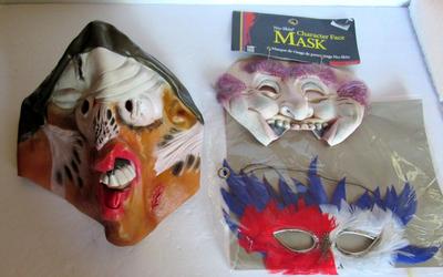Lot of Older Halloween Masks