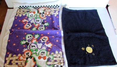 Halloween Theme and Moon/Star Hand Towels