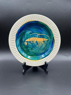 Signed Painted Plate, 3/84