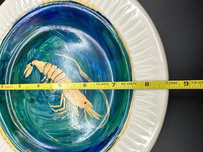 Signed Painted Plate, 3/84