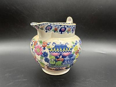 Antique Chinoiserie Pattern Pitcher
