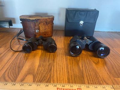 2 PAI OF VINTAGE TASCO BINOCULARS