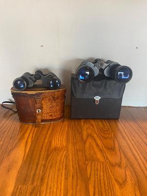 2 PAI OF VINTAGE TASCO BINOCULARS