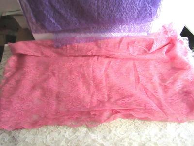 Lot of Large Lace Fabric Pieces