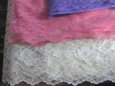 Lot of Large Lace Fabric Pieces