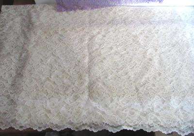 Lot of Large Lace Fabric Pieces