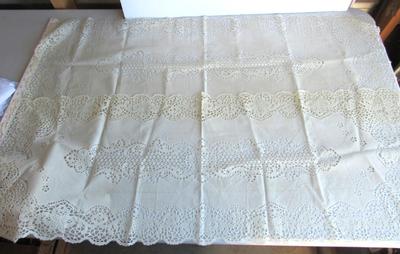 Lot of Long Plastic Lacy Table Runners