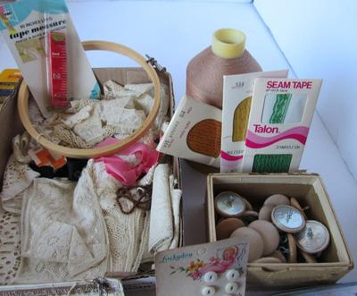 Large Lot of Vintage Sewing Notions
