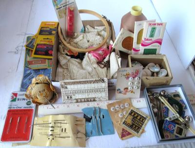 Large Lot of Vintage Sewing Notions
