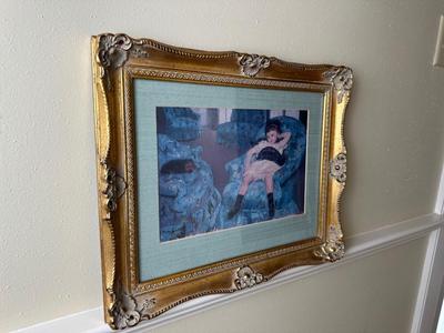 Framed Mary Cassatt Little Girl in Armchair Print