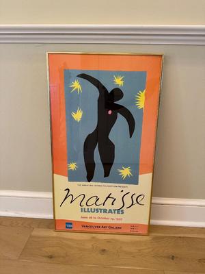 Framed Original 1997 Matisse Illustrates Poster