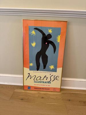 Framed Original 1997 Matisse Illustrates Poster