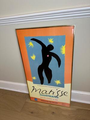 Framed Original 1997 Matisse Illustrates Poster