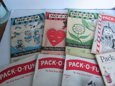 Large Lot of Vintage 1950s and Newer Pack o'Fun Craft Booklets and More