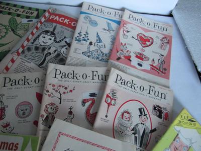 Large Lot of Vintage 1950s and Newer Pack o'Fun Craft Booklets and More
