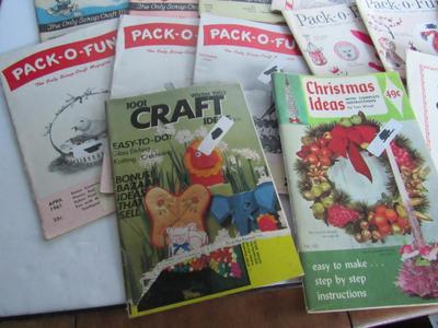 Large Lot of Vintage 1950s and Newer Pack o'Fun Craft Booklets and More