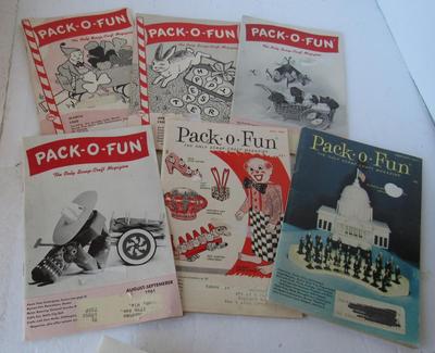Smaller Lot of Older Pack o'Fun Craft Booklets