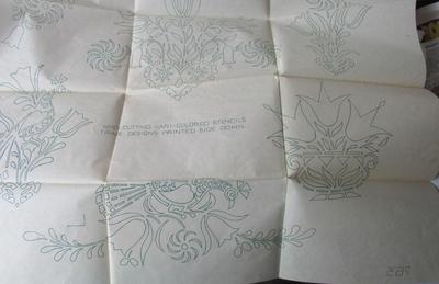 Stencil Lot With Waxed Paper